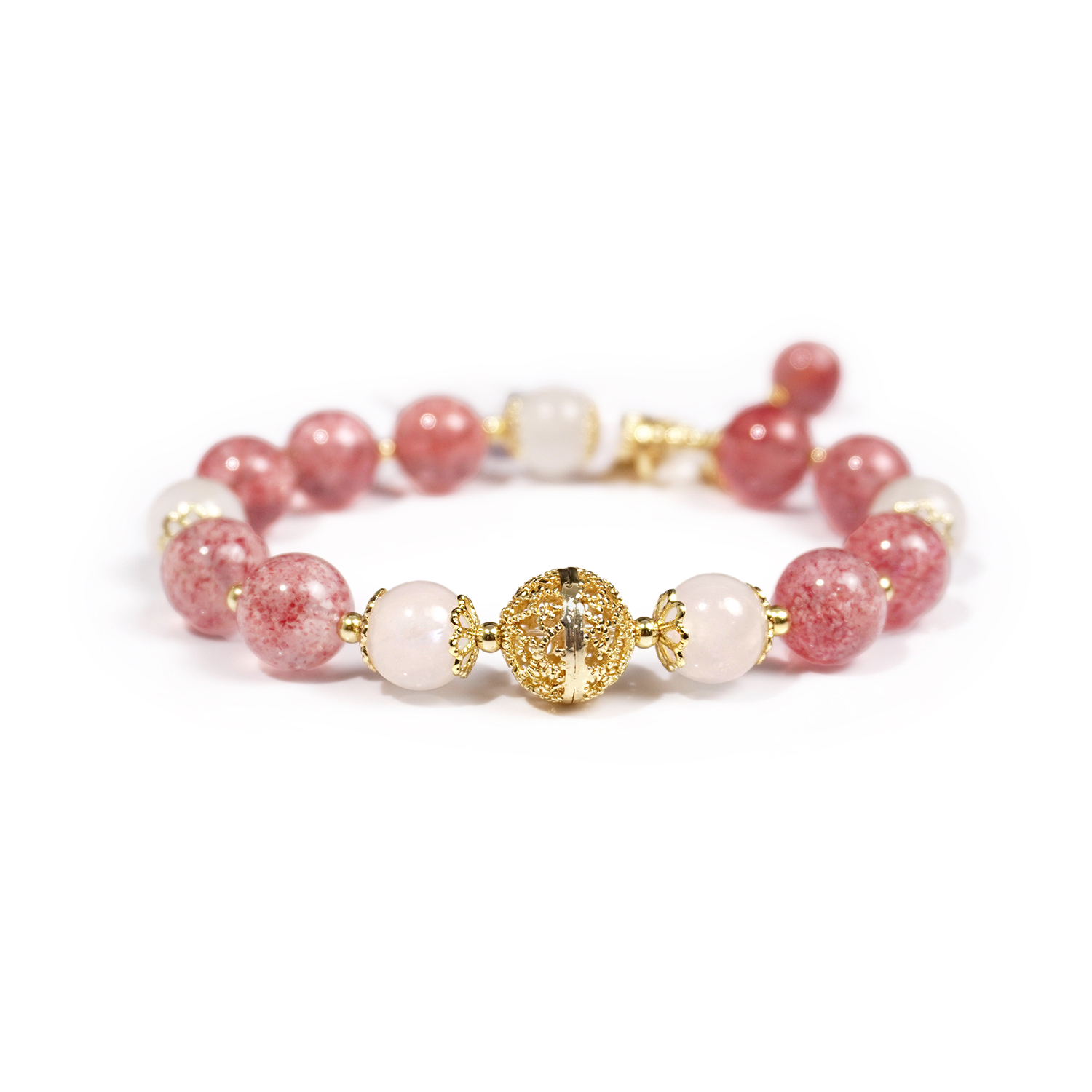 Blue moonlight + Strawberry crystal