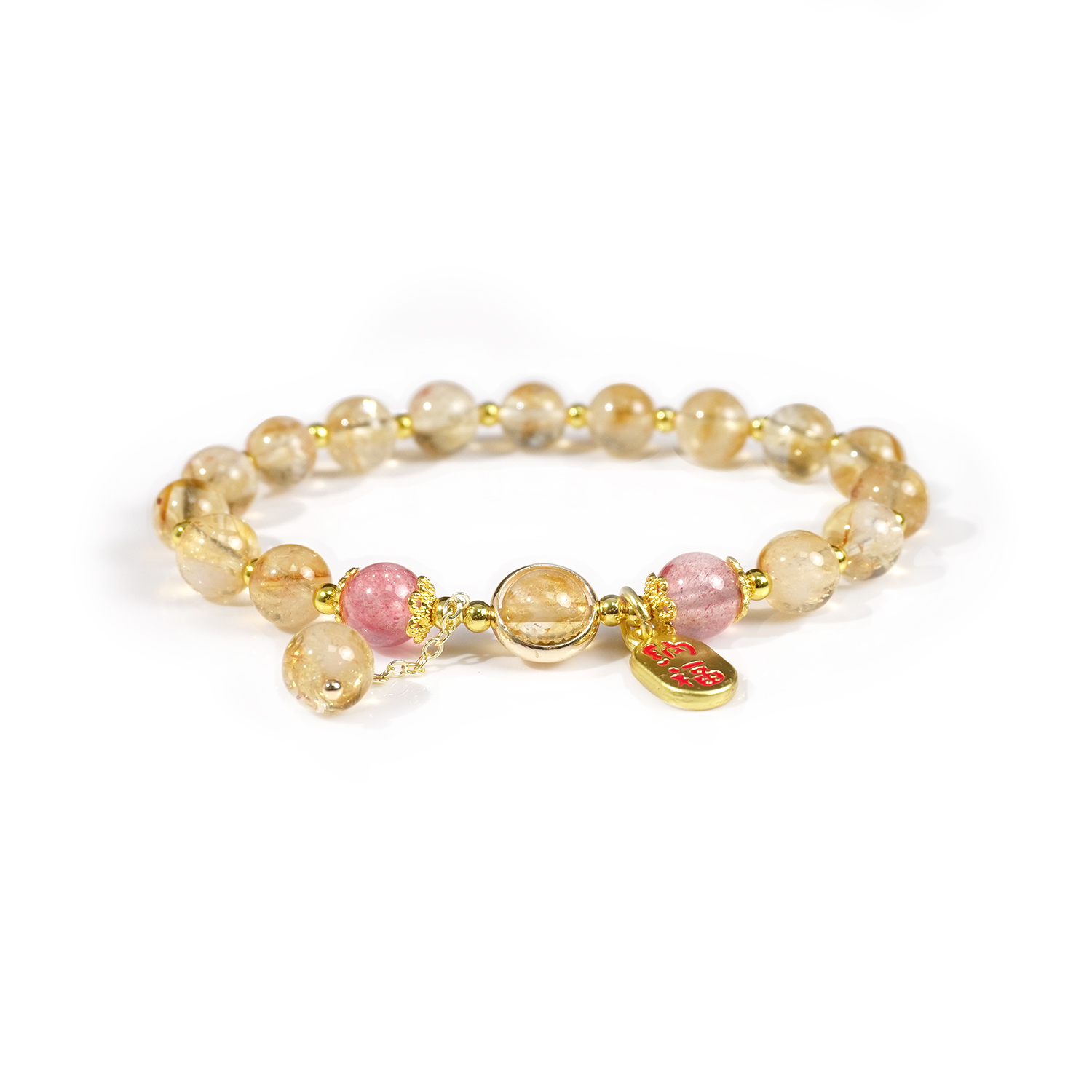 Yellow Tower Crystal + Yellow Crystal bracelet