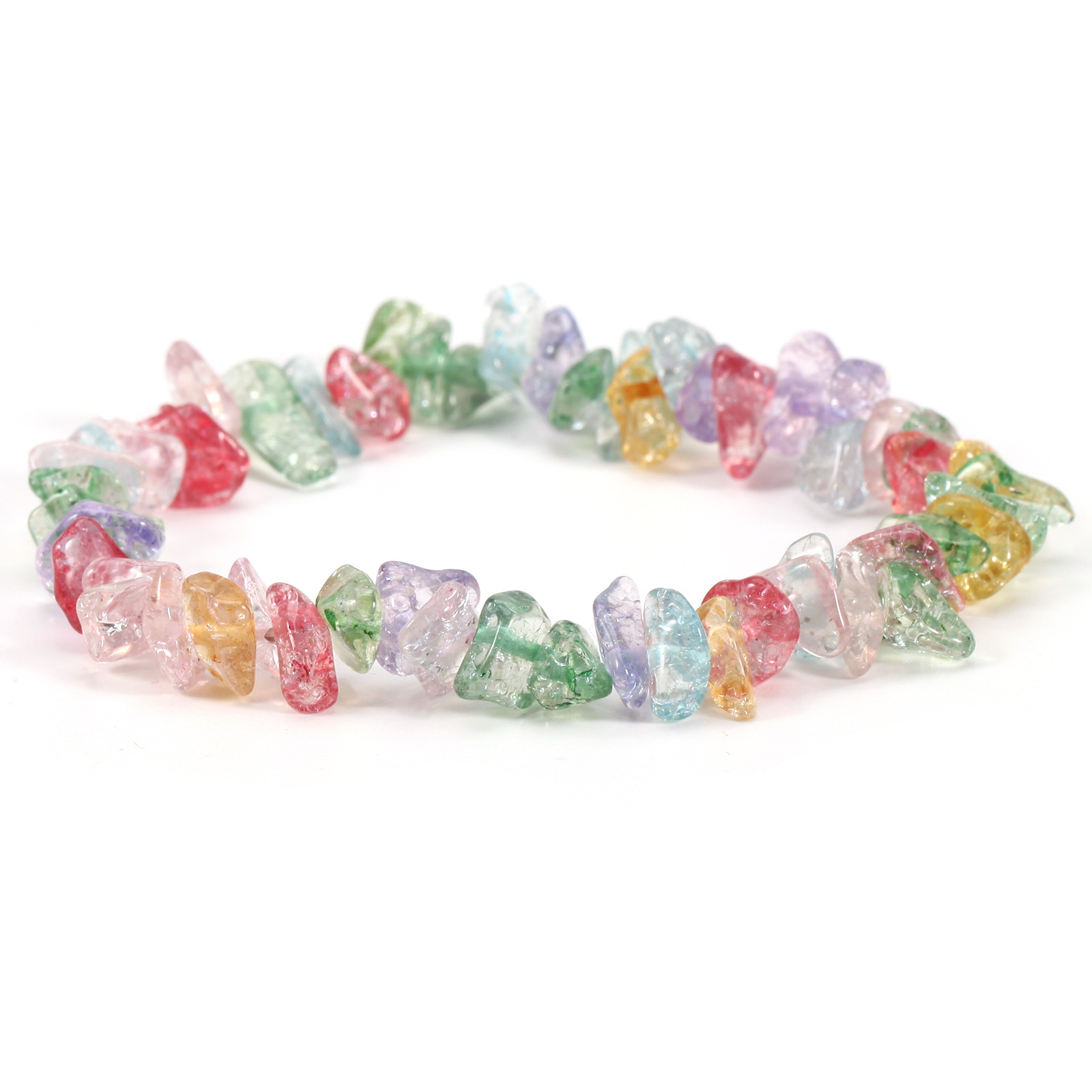 Seven-color flower-bursting stone