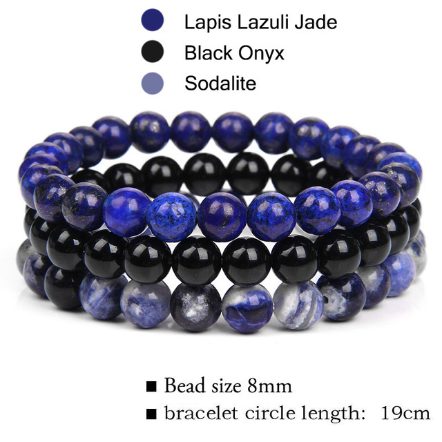 Lapis Lazuli Jade +Sodalite +Black Onyx