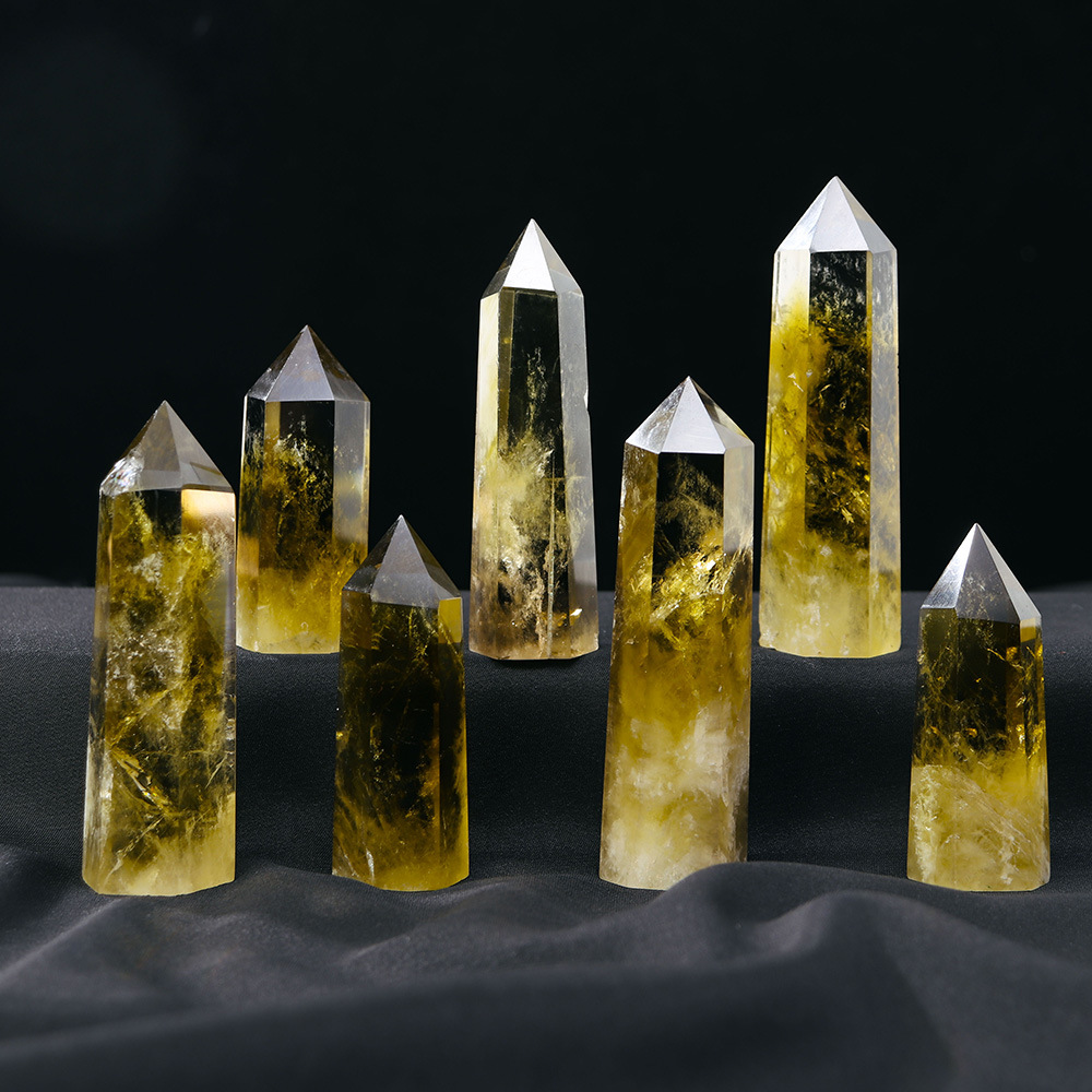 Brazilian yellow crystal columns