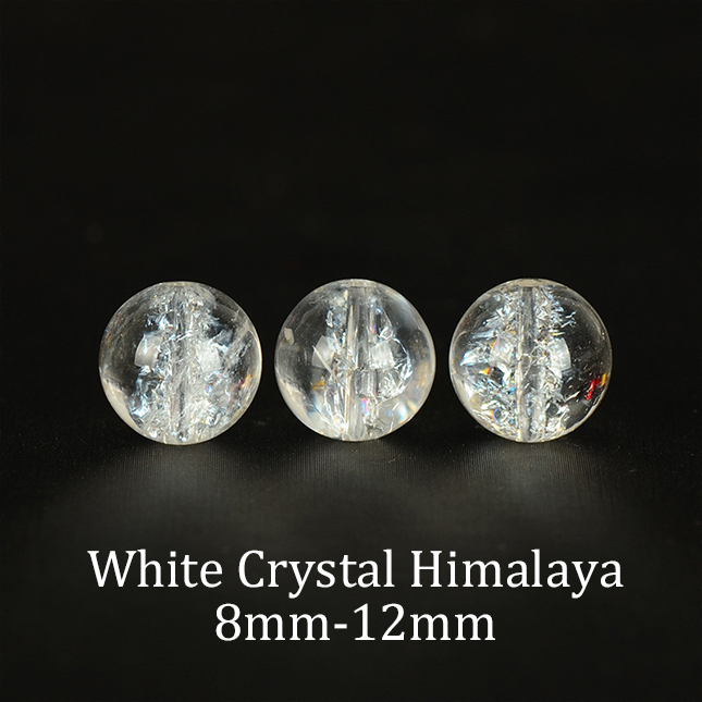 Natural white crystal Himalayas [1 bead]