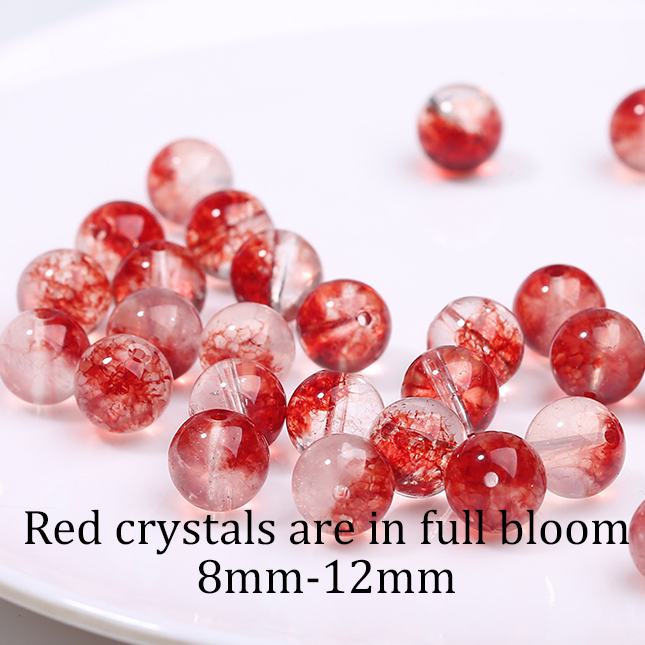 Natural red crystal is in full bloom[1 bead]