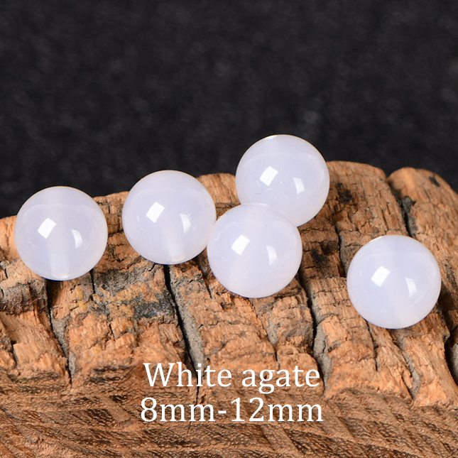 Natural white agate [1 bead]