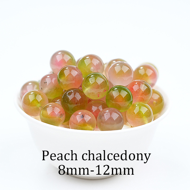 Natural peach chalcedony [1 bead]