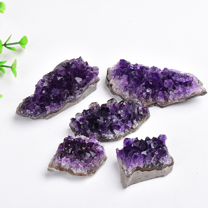 Natural amethyst cluster amethyst cave rough stone polishing