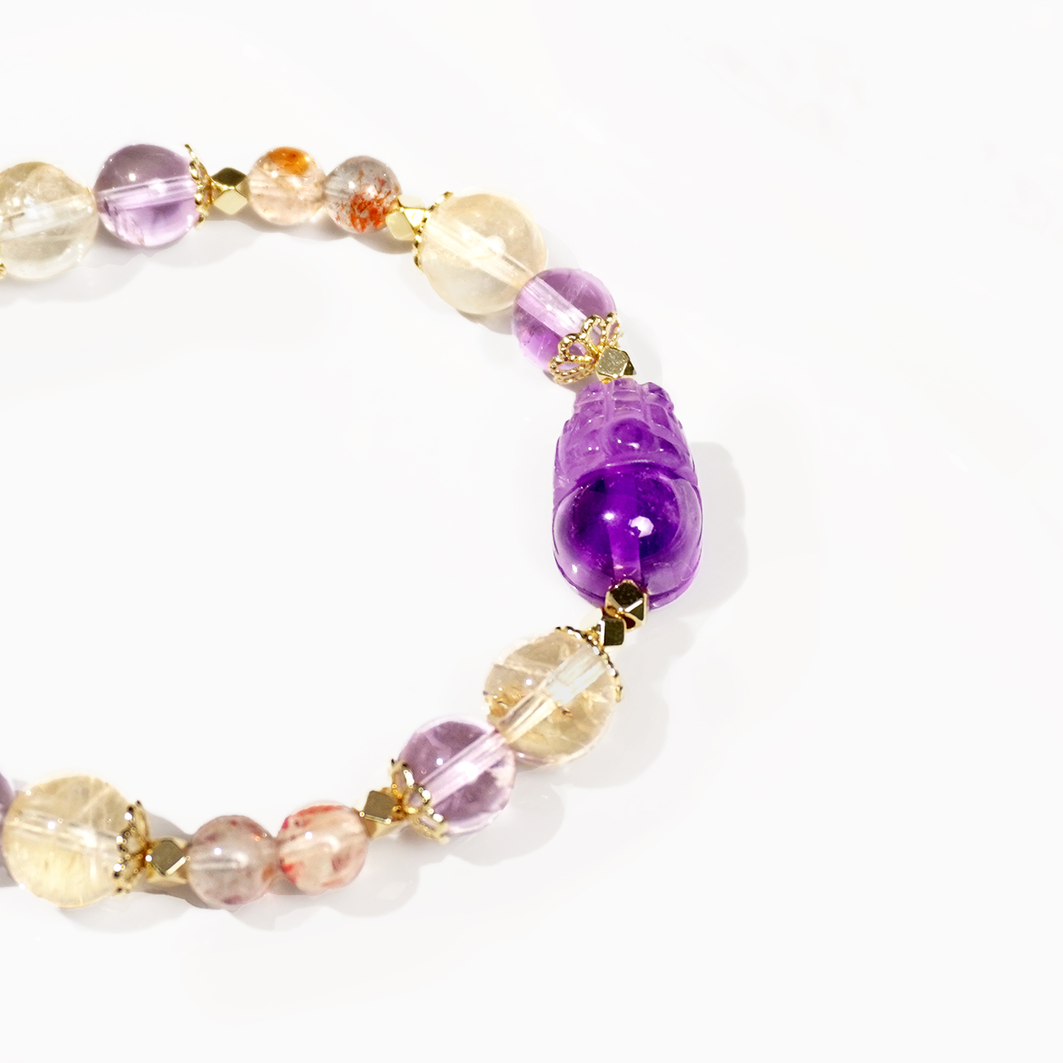 Amethyst PI Xiu + citrine + Arusha