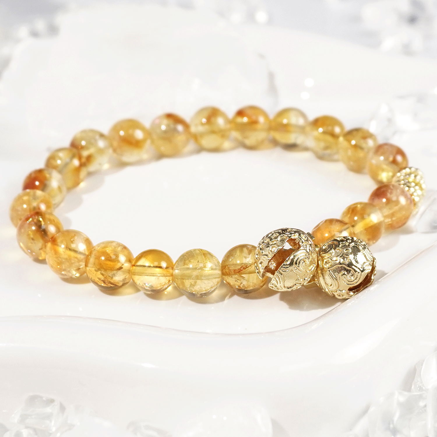 Yellow Tower Crystal Bracelet
