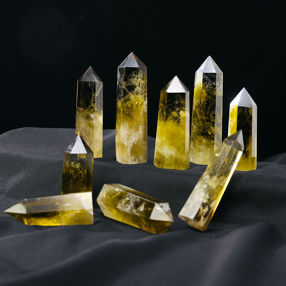 Brazilian yellow crystal columns