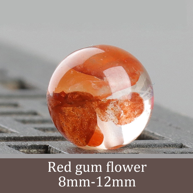 Natural red gum flowers [1 bead]