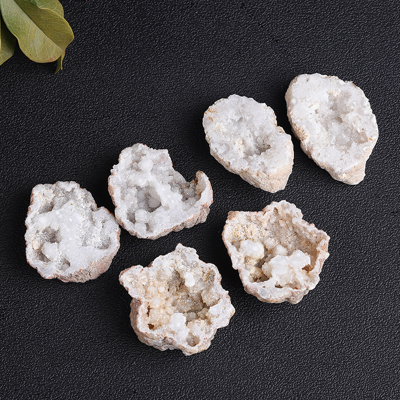 Natural white crystal cave mineral specimen ornament