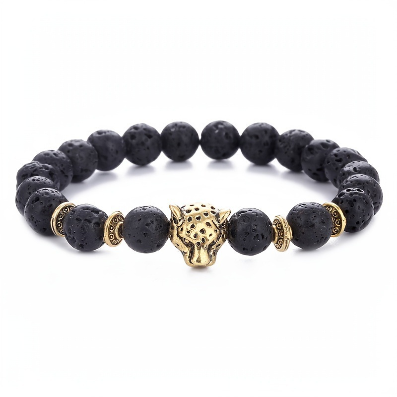 Best-selling men's volcanic stone bracelets