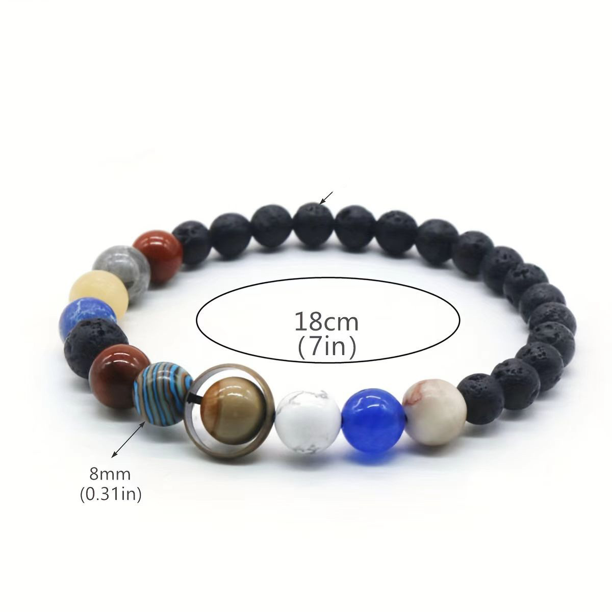 Best-selling men's volcanic stone bracelets